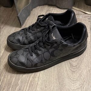 Coach Men's Black Patterned Sneakers